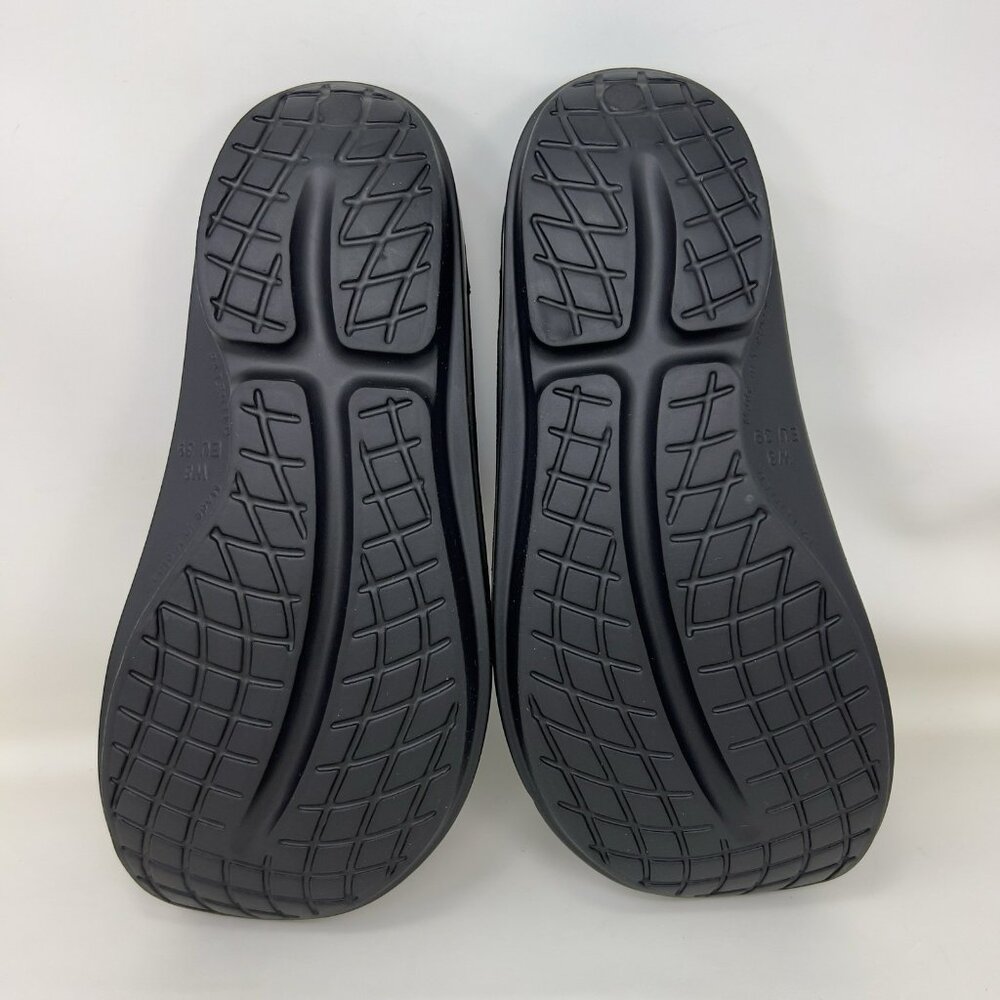 Oofos Oolala Comfort Recovery Slide Sandals Black Iridescent Women's Size 8 - Picture 6 of 8